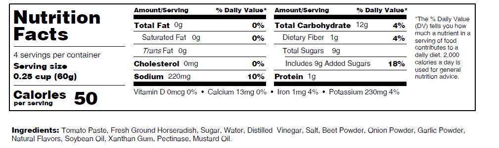 Nutritional Information